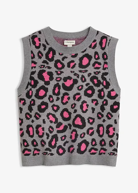 Gilet in maglia con filato piumato, bonprix