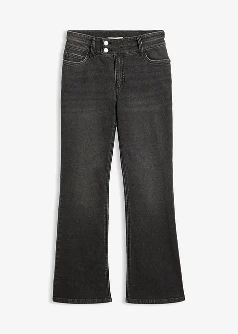 Jeans bootcut, vita alta, bonprix