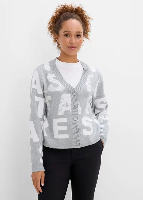 Cardigan in filato fine, bonprix