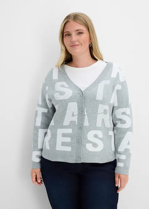 Cardigan in filato fine, bonprix