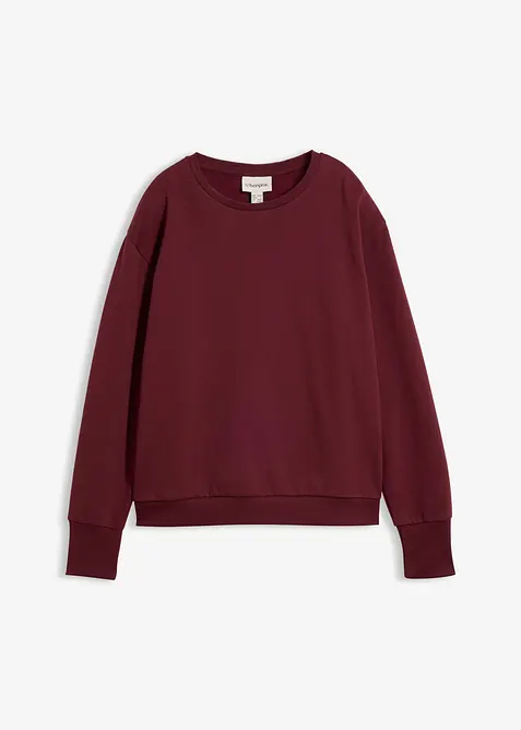 Felpa oversize in misto cotone morbido, bonprix