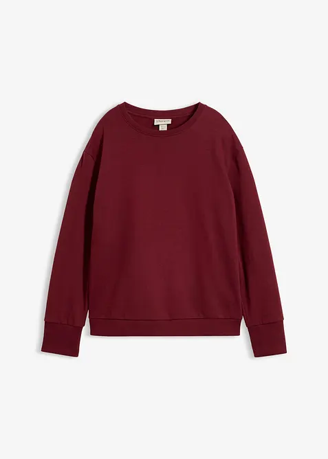Felpa oversize in misto cotone morbido, bonprix