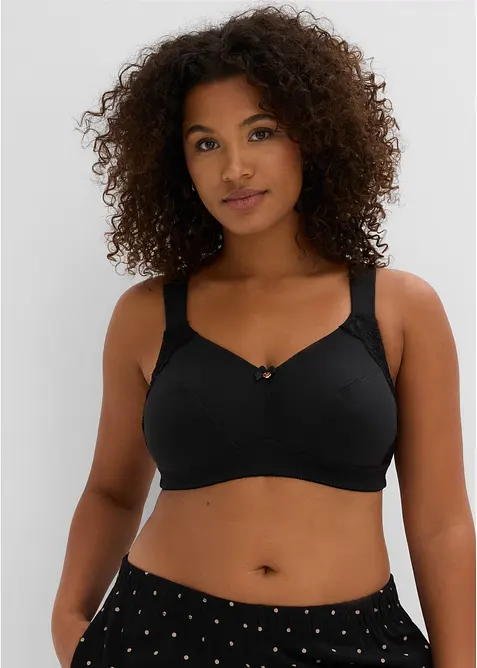 Reggiseno senza ferretto con cotone (pacco da 2), bonprix
