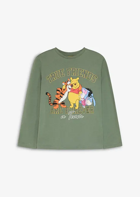 Maglia di Winnie The Pooh a maniche lunghe in puro cotone, Winnie The Pooh