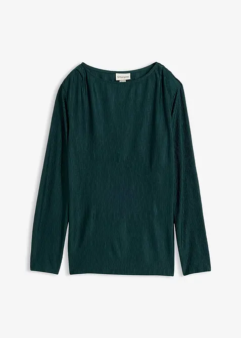 Maglia a maniche lunghe con effetto strutturato, bonprix