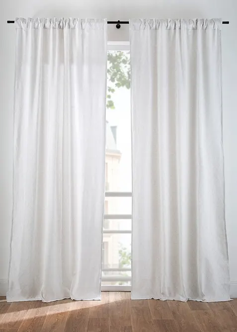 Tenda jacquard filtrante in cotone biologico (pacco da 1), bonprix