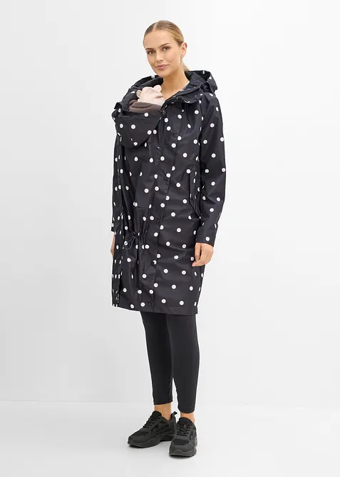 Cappotto pr&eacute;maman e porta beb&egrave; 6 in 1 resistente alle intemperie, con inserto babywearing e gilet trapuntato rimovibile (set 4 pezzi)., bonprix