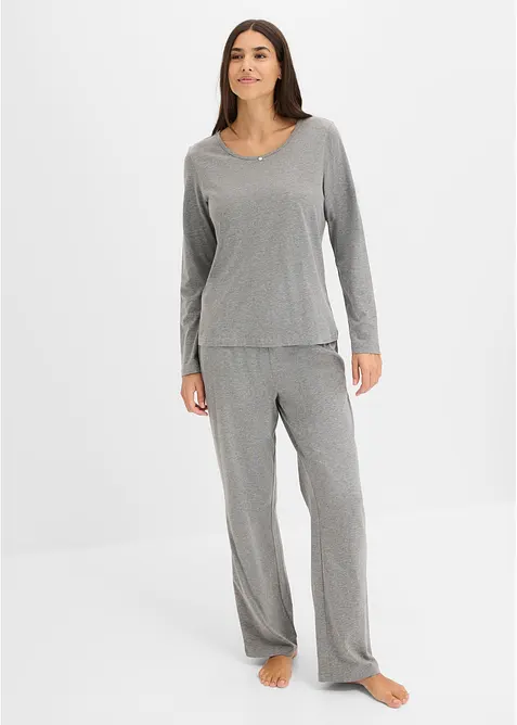 Pigiama in puro cotone (pacco da 2), bonprix