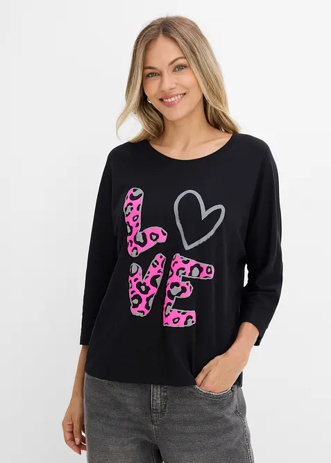 Maxi maglia in misto cotone, bonprix