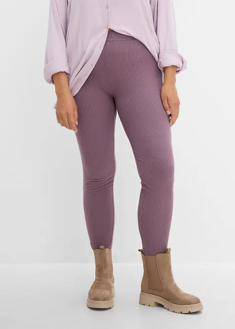 Leggings termici a costine, bonprix