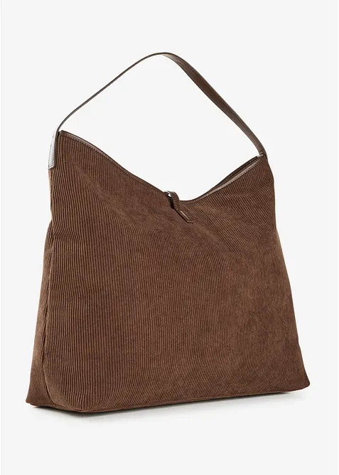 Borsa shopper in velluto a coste, bonprix
