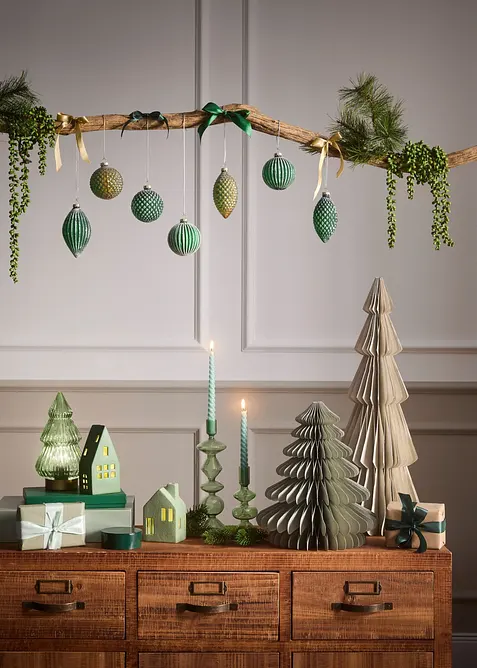 Soprammobile albero di carta (set 2 pezzi), bonprix