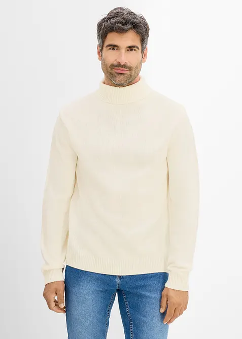 Maglione a collo alto, regular fit, bonprix