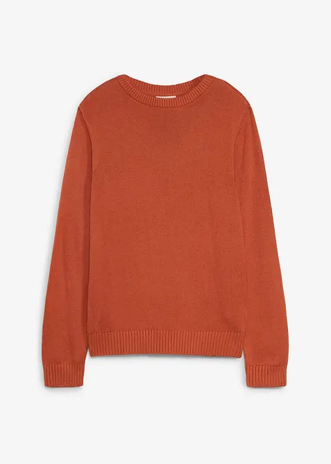 Maglione in  filato grosso con scollo rotondo, bonprix
