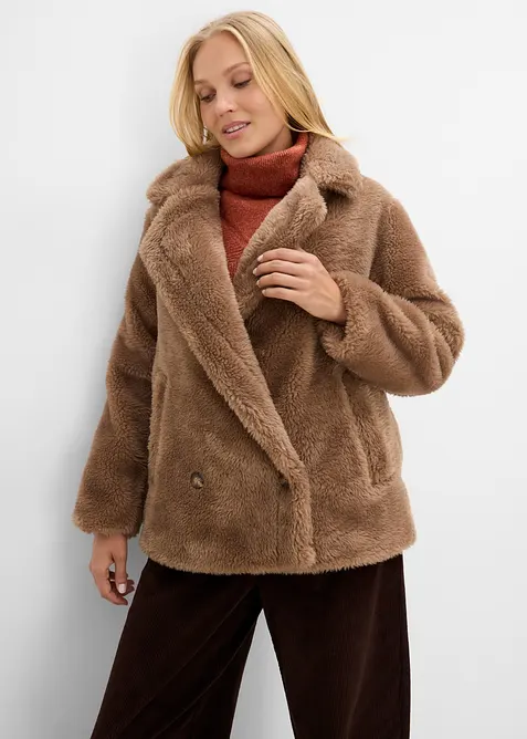 Giacca teddy oversize, bonprix