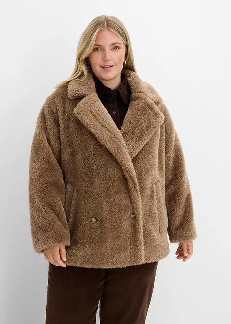 Giacca teddy oversize, bonprix