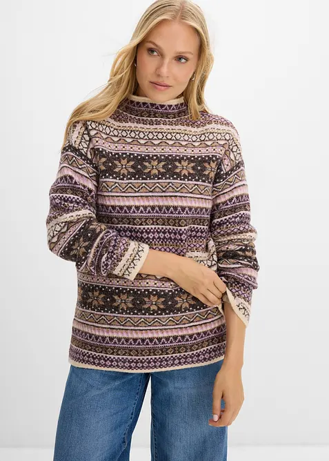 Maglione a collo alto, bonprix