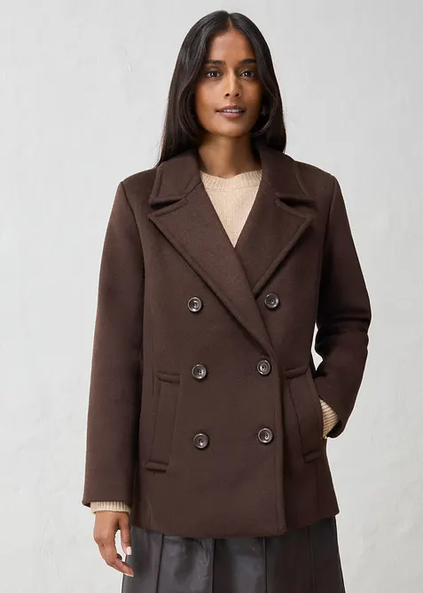 Caban in misto lana, bonprix