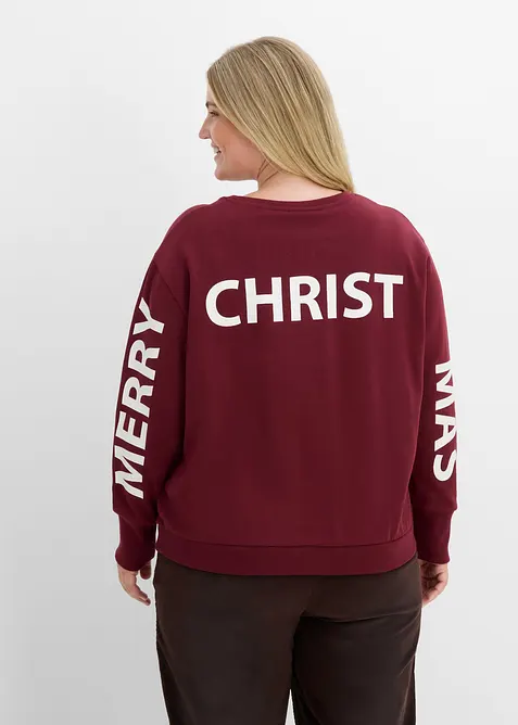 Felpa oversize in misto cotone morbido, bonprix