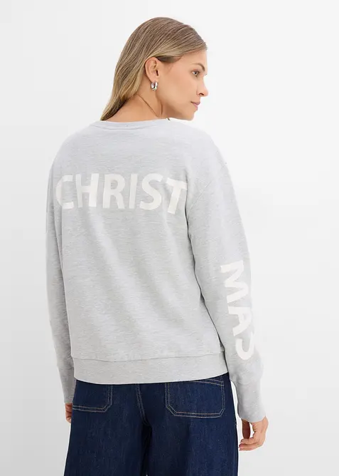 Felpa oversize in misto cotone morbido, bonprix
