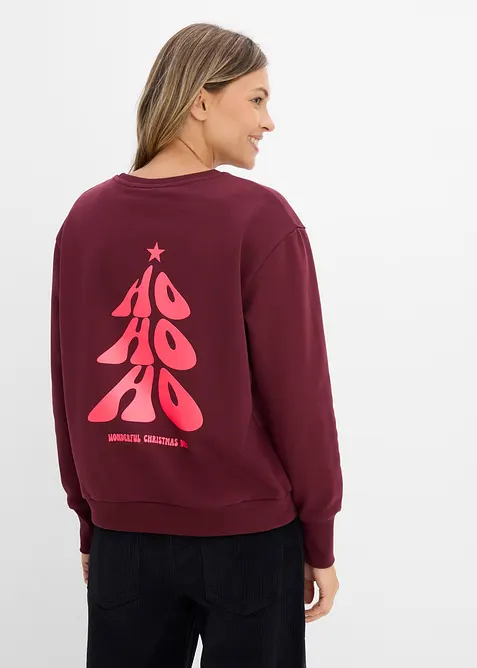 Felpa oversize in misto cotone morbido, bonprix