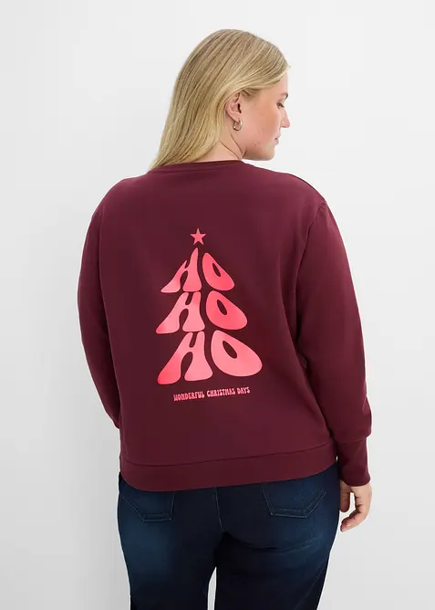 Felpa oversize in misto cotone morbido, bonprix