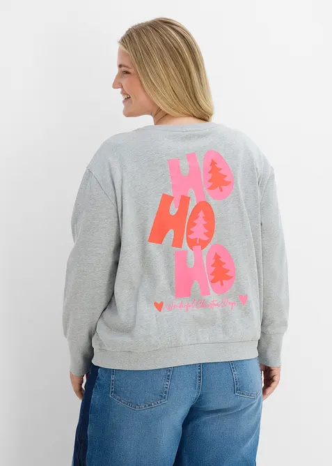 Felpa oversize in misto cotone morbido, bonprix