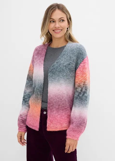 Cardigan in filato grosso con colori sfumati, bonprix