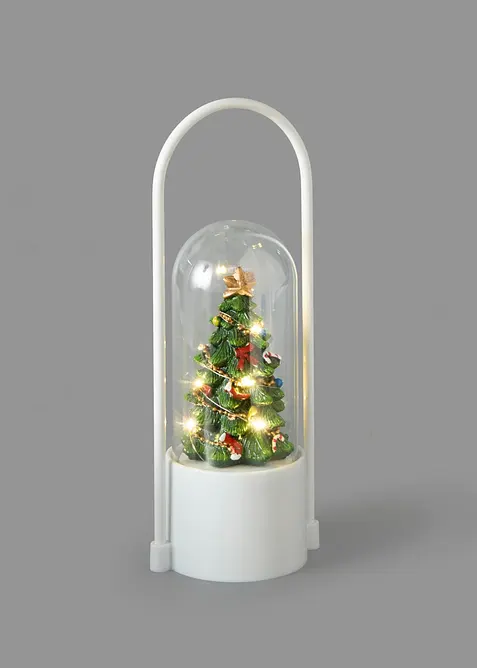 Soprammobile LED albero di Natale con cupola di vetro, bonprix