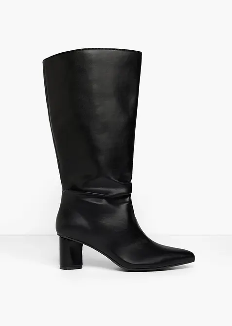Stivali larghi con tacco a blocco, bonprix