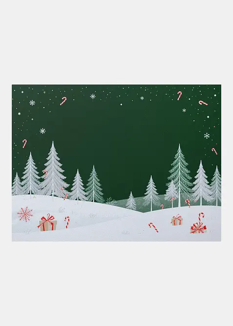 Zerbino lavabile con motivo invernale, bonprix