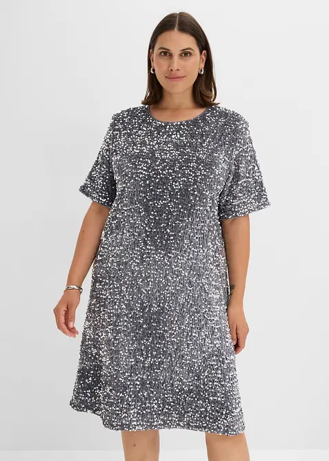 Miniabito con paillettes, bonprix