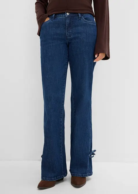 Jeans bootcut, vita alta, bonprix