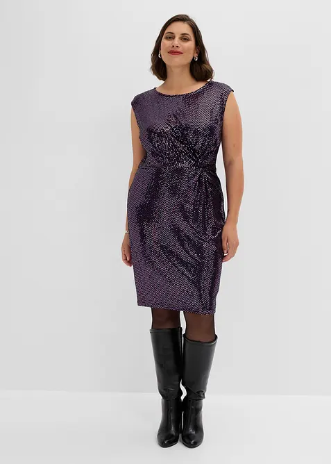 Abito al ginocchio con paillettes, bonprix