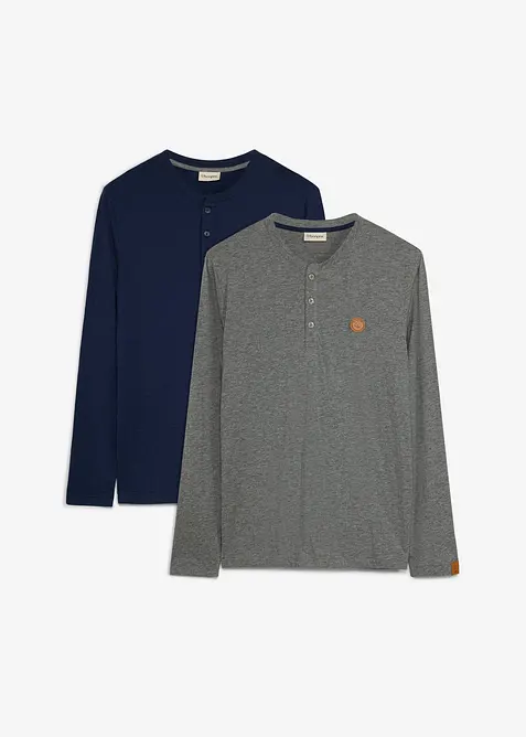 Maglia a maniche lunghe (pacco da 2), bonprix