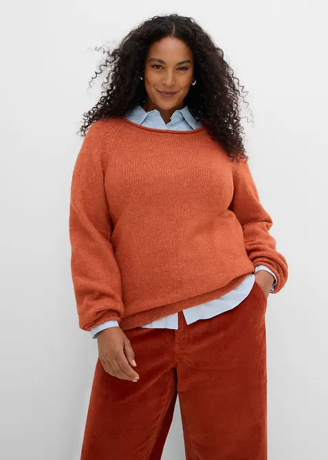 Maglione con scollo rotondo, bonprix