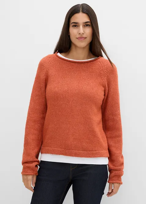 Maglione con scollo rotondo, bonprix