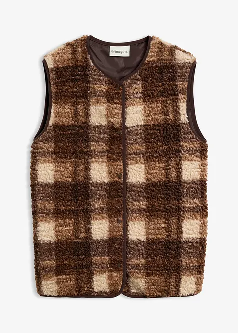 Gilet in pile teddy, bonprix