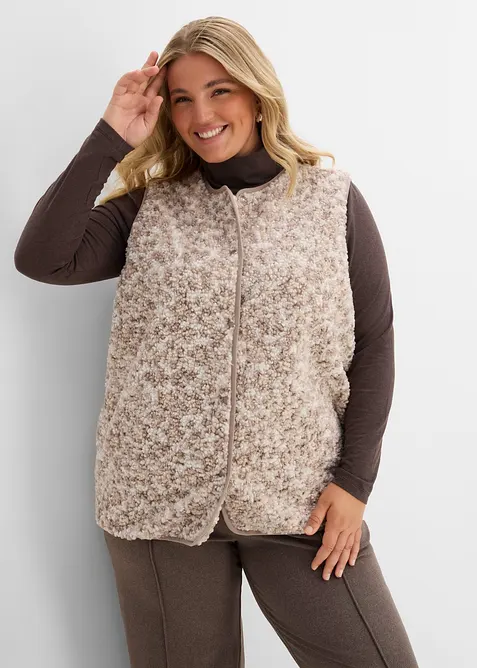 Gilet teddy, bonprix