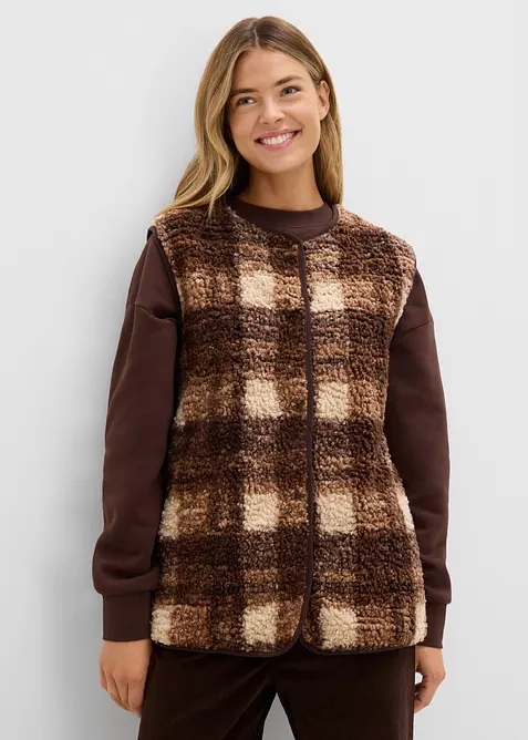 Gilet in pile teddy, bonprix