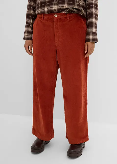Pantaloni in velluto a coste di misto cotone, bonprix