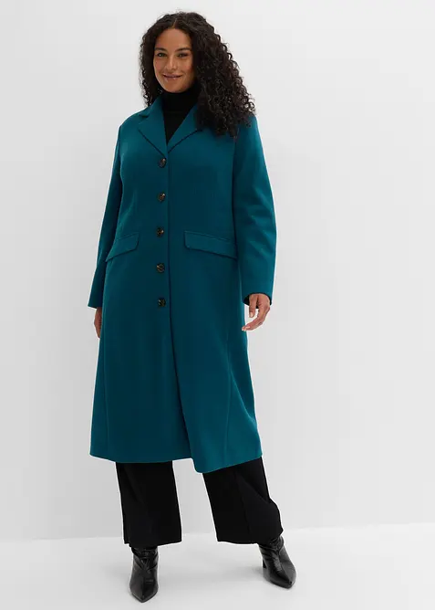 Cappotto lungo in simil lana, bonprix