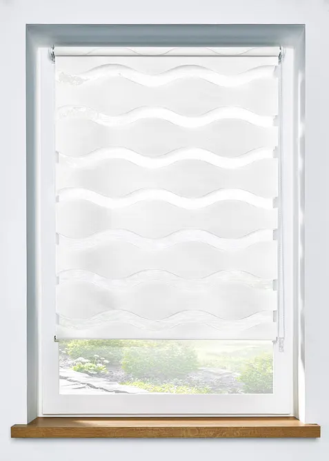 Tenda a rullo doppia con onde, bonprix