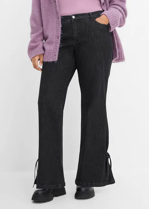 Jeans bootcut, vita alta, bonprix