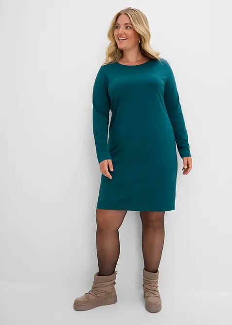 Abito in jersey di misto cotone elasticizzato (pacco da 2), bonprix