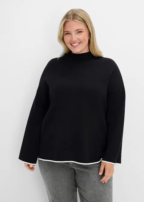 Maglione double-face in filato fine, bonprix