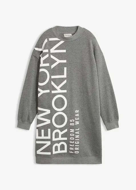 Abito oversize in morbida felpa di misto cotone, bonprix
