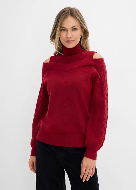 Maglione a spalle scoperte, bonprix