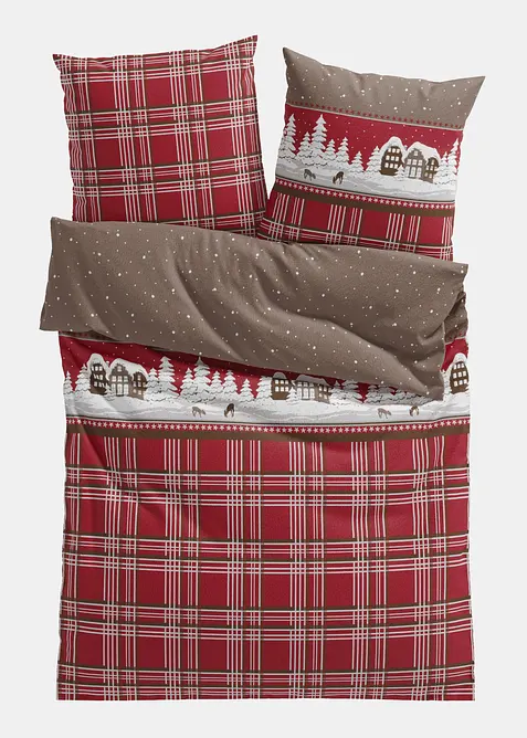 Biancheria da letto in flanella di misto cotone, bonprix