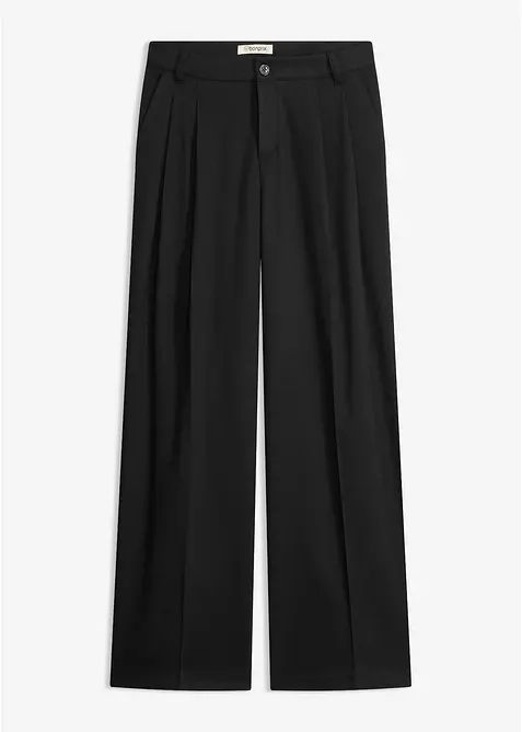 Pantaloni a palazzo con pinces, bonprix